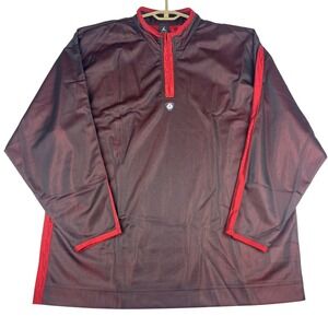 Nike Air Jordan Pullover Jacket Mens XXL Black Red 1/4 Zip Athletic NWOT